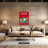 Garfield x Coke - Premium Wall Art