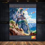 Paro Taktsang Monastery Premium Wall Art