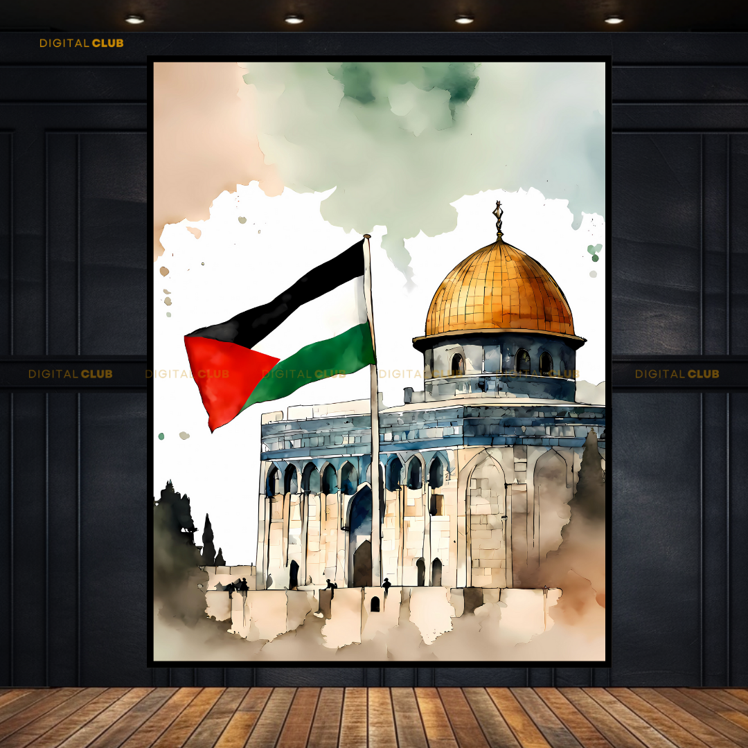 Masjid e AQSA Palestine - 2 Islamic Premium Wall Art