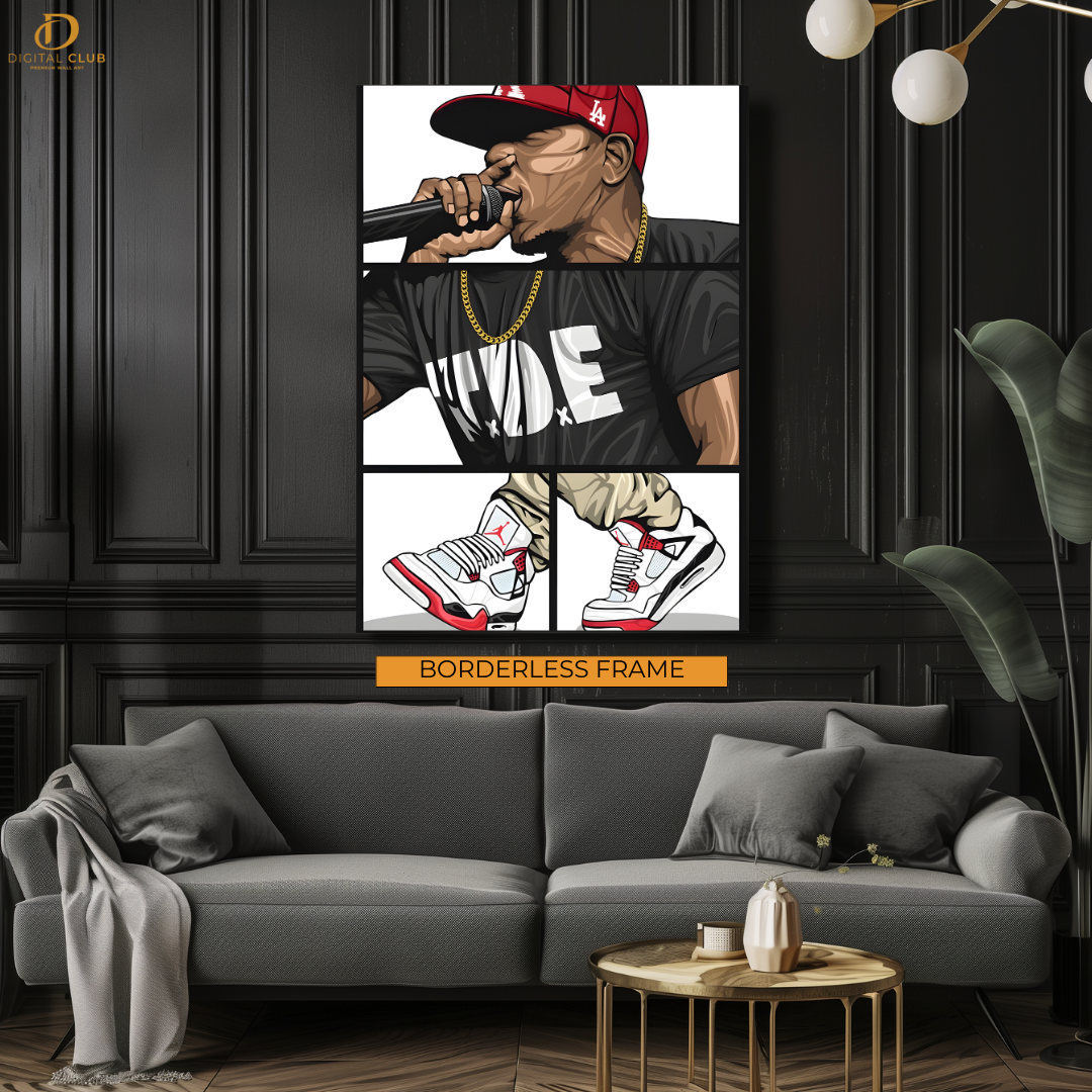 Rapper x Jordans - Artwork - Premium Wall Art