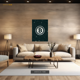 Bitcoin Logo Crypto - Premium Wall Art