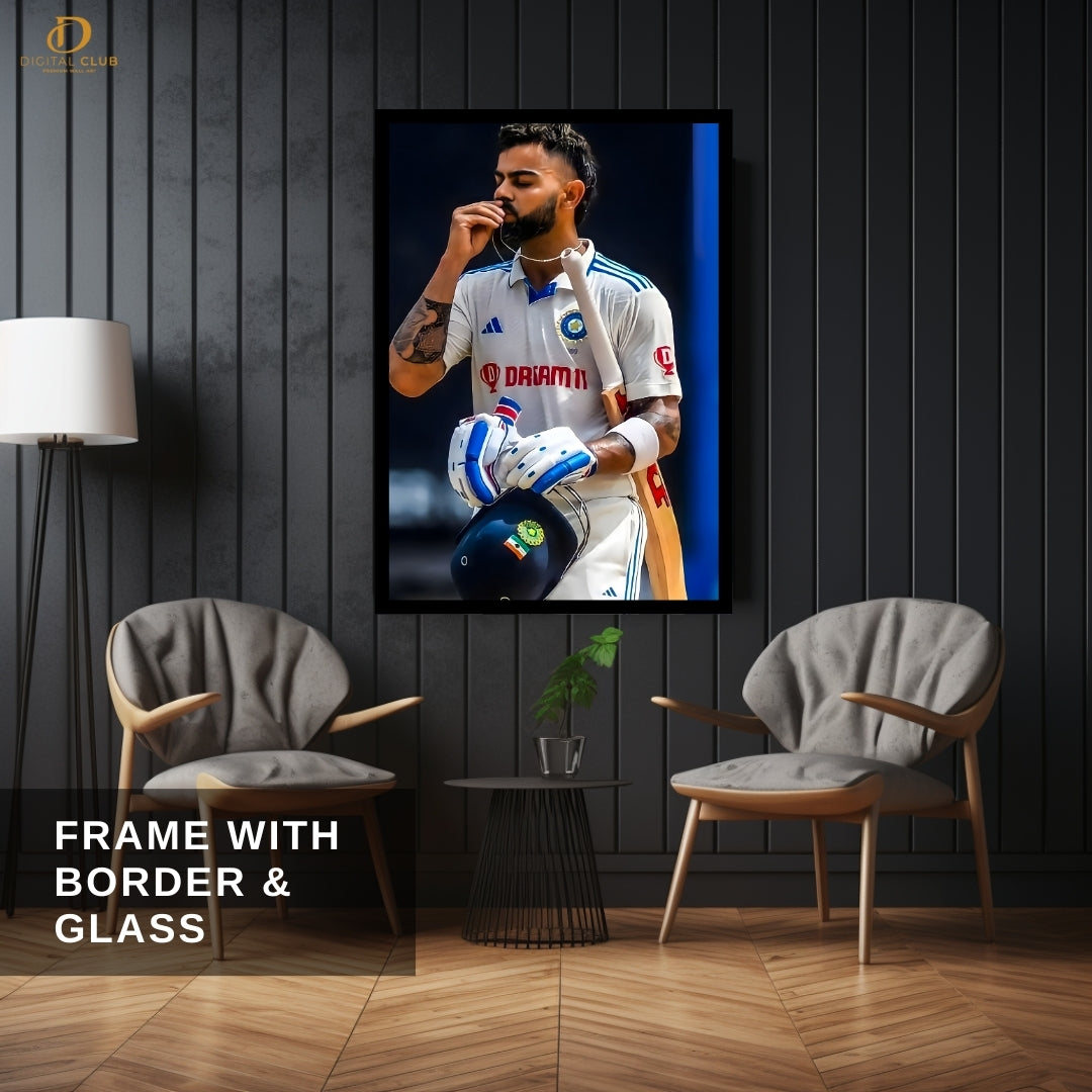 Virat Kohli 1 - Cricket - Premium Wall Art